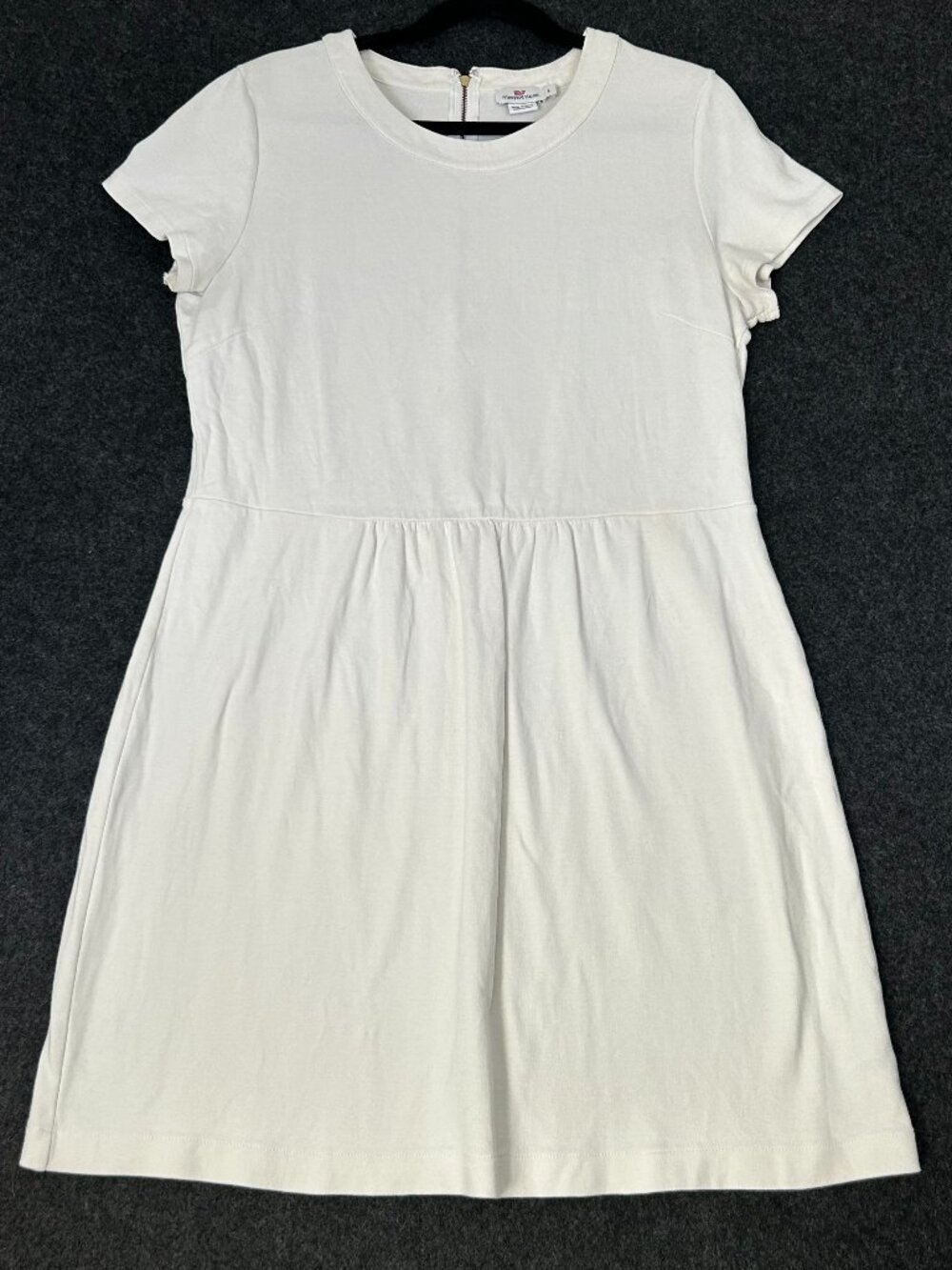 Vineyard Vines White Cotton Short Sleeve Tee Dress Size L